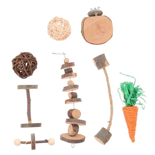 VERDANVERSE 8 Stück Hase tröstliches Hamster kauert Hamsterspielzeug hamsterkäfig spielzeuge kleines für Haustiere Holzrollenspielzeug hölzern VERDANVERSE 8 Stück Hase tröstliches Hamster kauert Hamsterspielzeug hamsterkäfig spielzeuge kleines für Haustiere Holzrollenspielzeug hölzern von VERDANVERSE