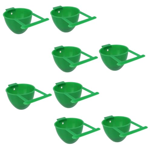 VERDANVERSE 8 Stück Teiliges Kleine Papageien Futter Wasserschalen aus Robustem Kunststoff Runde Vogelkäfig zubehörschalen mit Großer Kapazität Einfach zu Montieren für Wellensittiche und VERDANVERSE 8 Stück Teiliges Kleine Papageien Futter Wasserschalen aus Robustem Kunststoff Runde Vogelkäfig zubehörschalen mit Großer Kapazität Einfach zu Montieren für Wellensittiche und von VERDANVERSE