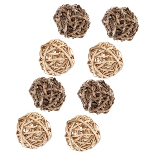 VERDANVERSE 8 Stück Teiliges Kleintier spielball Natürlichem Stroh und Weidenzweigen Handgefertigt Leicht Sicher zum Kauen für Kaninchen Meerschweinchen Hamster und Zwergkaninchen VERDANVERSE 8 Stück Teiliges Kleintier spielball Natürlichem Stroh und Weidenzweigen Handgefertigt Leicht Sicher zum Kauen für Kaninchen Meerschweinchen Hamster und Zwergkaninchen von VERDANVERSE