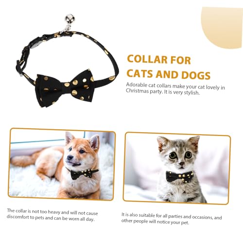 VERDANVERSE Abnehmbare Katzenhalsband mit Schleife und Glöckchen Komfortables Doppellagiges Sicherheits in Modisches Haustier für Alltag und Feiertage von VERDANVERSE