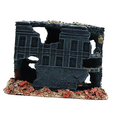 VERDANVERSE Aquariendekoration Klein Groß Dekorationen Für Aquarien Aquarium Künstliche Landschaft Led Ornamente Tank Wasser -Aquarium- Panzerverzierung Heimdekoration Harz von VERDANVERSE