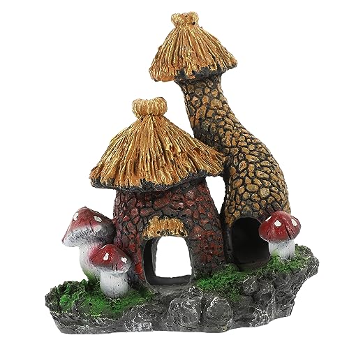 VERDANVERSE Aquarium Baum Höhle Versteck modern natürliche Aquariendekoration klein Wasser- Aquarium Dekoration schleichtiere filigranes Aquariendekor verschleißfester Aquariendekor Harz von VERDANVERSE