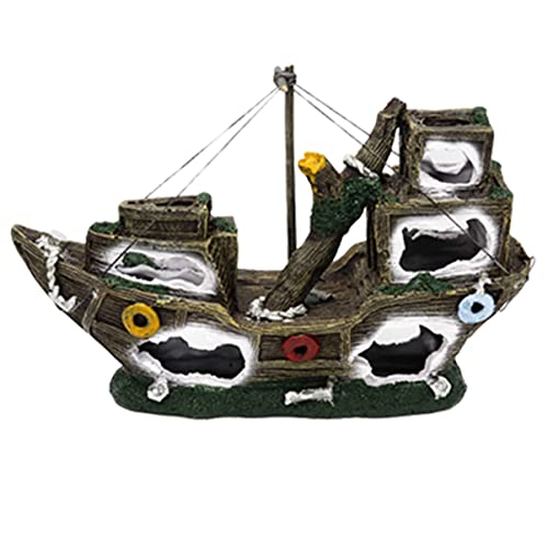 VERDANVERSE Aquarium Landschaftsbau Boot Schiffswrack Kleines Aquarium Schiffswrack Aquarium Wrack Aquarium Piraten Fischtanks Aquarium Segelboot Ornament VERDANVERSE Aquarium Landschaftsbau Boot Schiffswrack Kleines Aquarium Schiffswrack Aquarium Wrack Aquarium Piraten Fischtanks Aquarium Segelboot Ornament von VERDANVERSE