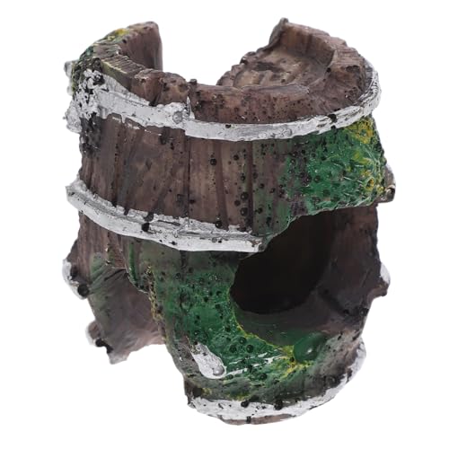 VERDANVERSE Aquarium-garnelenversteck Aquarium Zerbrochenes Fass Aquarium Zerbrochenes Fass Reptilienversteck Höhle Spinnenversteck Höhle Terrarium Landschaft Reptilienversteck von VERDANVERSE