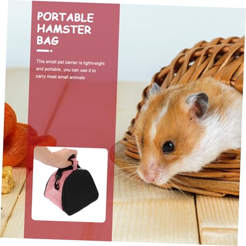 VERDANVERSE Atmungsaktive Hamster Tragetasche Mittelgroß aus Oxford Tragbarer Kleintier Reisebeutel für Hamster Meerschweinchen Igel und Weitere Kleine Haustiere Verstellbarer Schultergurt von VERDANVERSE