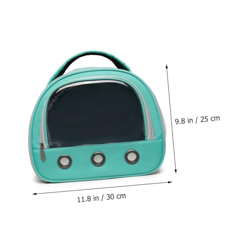VERDANVERSE Atmungsaktive Tragbare Hamster Tragetasche mit Reißverschluss Transparentem Fenster und Belüftung für Hamster Meerschweinchen Eichhörnchen und Kleine Haustiere für Outdoor Reisen von VERDANVERSE