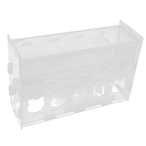 VERDANVERSE Automatischer Futterautomat für Rutin hühner mit Klarem Acryl futterbehälter rutschfest Großer Kapazität Geeignet für Geflügel Vögel und Kleine Haustiere von VERDANVERSE