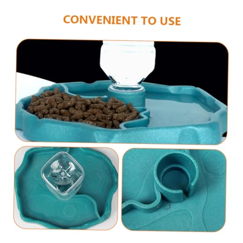 VERDANVERSE Automatischer Reptilien wasserspender Tragbarer Wassernapf mit Rutschfester Basis für Schildkröten Eidechsen Kleine Reptilien Terrarienzubehör in Lake VERDANVERSE Automatischer Reptilien wasserspender Tragbarer Wassernapf mit Rutschfester Basis für Schildkröten Eidechsen Kleine Reptilien Terrarienzubehör in Lake von VERDANVERSE