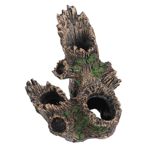 VERDANVERSE Aquarium Baumstamm Künstlicher Baumstamm Harz Aquarium Stumpf Landschaft Stumpf Fisch Tank Ornament von VERDANVERSE