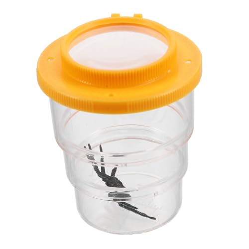 VERDANVERSE Beobachtungsbox für Insekten Outdoor Naturbeobachtungsspielzeug Insektenbeobachtung Critter-Fänger Insektenbetrachter für Plastik Orange von VERDANVERSE