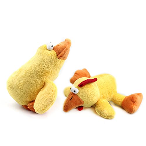 VERDANVERSE Big Mund Entenspielzeug knuddelig Haustierspielzeug ausgestopft Kuscheltier Welpenspielzeug beißen für Haustiere Hundespielzeug Beißspielzeug Welpe Yellow von VERDANVERSE