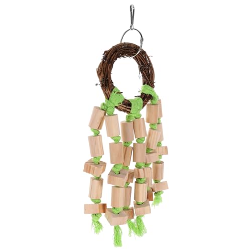 VERDANVERSE Hängendes Papageien-Spielzeug Aus Holz Praktisches Kauspielzeug Für Vögel Sicher Und Langlebig Für Wellensittiche Nymphensittiche Und Andere Kleine Vögel Fördert Spiel Und VERDANVERSE Hängendes Papageien-Spielzeug Aus Holz Praktisches Kauspielzeug Für Vögel Sicher Und Langlebig Für Wellensittiche Nymphensittiche Und Andere Kleine Vögel Fördert Spiel Und von VERDANVERSE