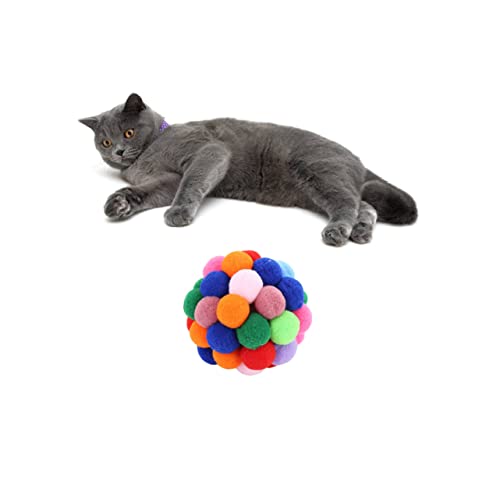 VERDANVERSE Bunte Katzen Spielbälle mit Glocke Interaktives für Katzen Durchmesser für Stundenlangen Spaß und Training Zufällige Farben Zufällige Farbe Zufällige Farbe VERDANVERSE Bunte Katzen Spielbälle mit Glocke Interaktives für Katzen Durchmesser für Stundenlangen Spaß und Training Zufällige Farben Zufällige Farbe Zufällige Farbe von VERDANVERSE