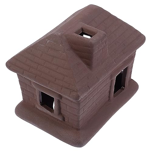 VERDANVERSE Dekorativer Tontopf für Aquarium Panzer Aquariumschmuck Aquarium Bruthöhle Fischtank versteckt Hütte Aquarienhöhlen für Fische Fischtankhaus Fischversteck Heimtierbedarf Harz von VERDANVERSE