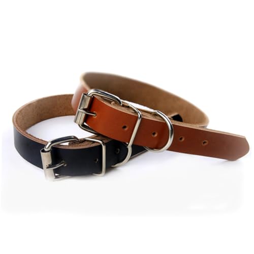 VERDANVERSE Einstellbares Hundehalsband aus Luxuriösem Rindsleder für Kleine und Mittlere Hunde Verschleißfest Modisch Schlicht Komfortabel und Angenehm zu Tragen Schwarz VERDANVERSE Einstellbares Hundehalsband aus Luxuriösem Rindsleder für Kleine und Mittlere Hunde Verschleißfest Modisch Schlicht Komfortabel und Angenehm zu Tragen Schwarz von VERDANVERSE