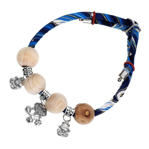 VERDANVERSE Einstellbares Katzenhalsband mit Glocke aus Holz Sicheres Handgefertigtes Haustier zubehör für Katzen und Kätzchen Blaues Bell Collar zur Einfachen Ortung und Zeckenschutz VERDANVERSE Einstellbares Katzenhalsband mit Glocke aus Holz Sicheres Handgefertigtes Haustier zubehör für Katzen und Kätzchen Blaues Bell Collar zur Einfachen Ortung und Zeckenschutz von VERDANVERSE