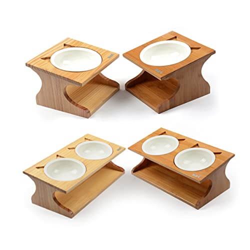 VERDANVERSE Einzelner Premium Holz Hundenapf mit Rutschfester Bambusbasis Geruchsneutral Robust und Kratzschützend für Trockenfutter Nassfutter und Wasser bei Kleinen und Großen Hunden von VERDANVERSE