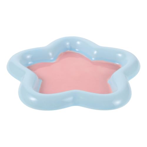 VERDANVERSE Flache Whisker Freundliche Futter und Wasserschalen im Süßen Stern Design Kleine Schalen für Katzen und Kleine Hunde Pflegeleichte und Hygienische Keramikschalen für Angenehmes von VERDANVERSE