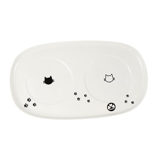 VERDANVERSE Fütterung schüssel Tablett pet Food Container Dog Bowl katzennäpfe Hundehaufen Trinknapf für Haustiere Futterspender Essen klein Futterschale für Haustiere Keramikschale für Katzen von VERDANVERSE