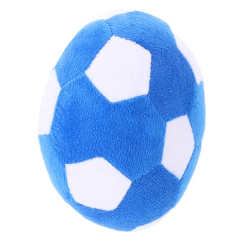 VERDANVERSE Fußballspielzeug für Haustiere Zahnen ausgestopft Die Welpe interaktives knete Hundespielzeug für mittelgroße Hunde Hundespielzeug kleine Hunde Plüsch Sky-Blue von VERDANVERSE