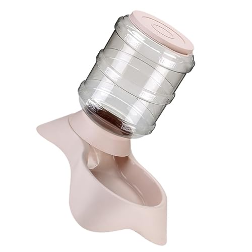 VERDANVERSE Futterautomat für Haustiere Katzenfutter Haustierwasserspender pet Feeder automatischer wasserspender Haustier -Trinkfuttermittel Automatische Lebensmittelflasche Plastik Beige von VERDANVERSE