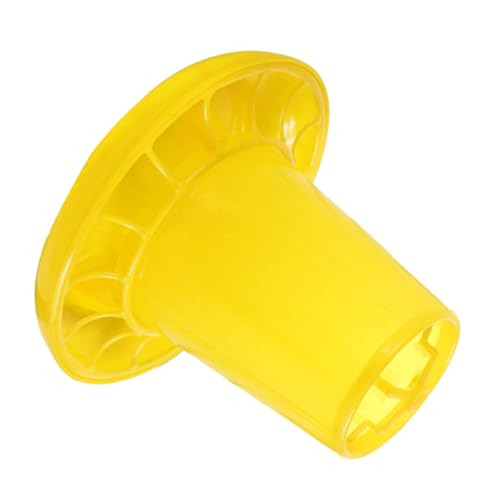 VERDANVERSE Futtereimer Automatische Kükenfütterung Geflügelfutterautomat Aus Kunststoff Geflügel Hühnerfutter Eimer Geflügel Hühnerfutter Glas Behälter Für Geflügelfutter Yellow Plastik von VERDANVERSE