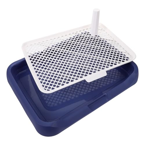 VERDANVERSE Großes Hundetoilette Tray aus Kunststoff mit Spritzschutz Rutschfestem Hunde Wc für Kleine und Mittelgroße Hunde Hygienisches Töpfchentraining Drinnen Einfach zu Reinigen für von VERDANVERSE