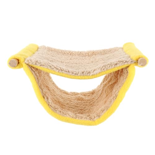 VERDANVERSE Hängende Plüschhängematte Vogelzubehör Kletterhängematte Für Papageien Vogelbett Vogelnest Haustierbett Für Kleine Tiere Eichhörnchen-hängematte Frettchen Bett Flanell Yellow VERDANVERSE Hängende Plüschhängematte Vogelzubehör Kletterhängematte Für Papageien Vogelbett Vogelnest Haustierbett Für Kleine Tiere Eichhörnchen-hängematte Frettchen Bett Flanell Yellow von VERDANVERSE