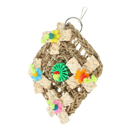 VERDANVERSE Hängendes Bissspielzeug für Papageien Haustier Vogel Papagei hängendes Beißspielzeug vogelkäfig zubehör vogelzubehör für käfig Vogelspielzeug zum Kauen DIY-Vogelspielzeug von VERDANVERSE