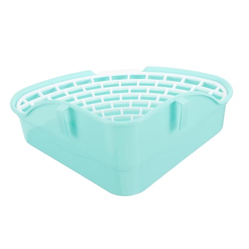 VERDANVERSE Häschen Haustiertoilette Ratte Hundetoilette drinnen Pfote Bunny-Trainer-Toilette Urin kaninchentoilette kaninchenklo Katzentoilette kleine Haustierkäfigversorgung Plastik Sky-Blue von VERDANVERSE