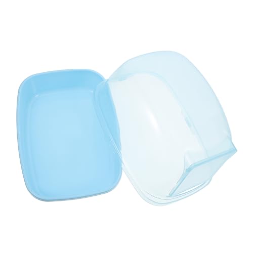 VERDANVERSE Hamster Badewanne Pilzzubehör Chinchilla- Und Käfigzubehör Hamsterhäuser Und Verstecke Hamsterkäfigreiniger Futternapf Für Hamster Casa para Hamster Tierhaus Abs Sky-Blue von VERDANVERSE