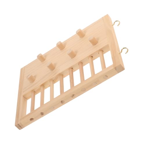 VERDANVERSE Hamster Kletterleiter aus Holz Lustiges Kletterspielzeug für Hamster Chinchillas und Meerschweinchen Leicht zu Reinigen Tragbar für Käfig und Auslauf Interaktives von VERDANVERSE