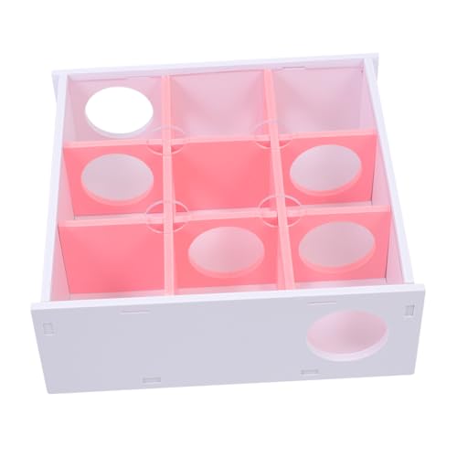 VERDANVERSE Hamster Labyrinth Kreatives Röhrensystem für Zwerghamster und Meerschweinchen Stressabbau Interaktives Kleintier Tunnelspielzeug für Haustiere Rosa von VERDANVERSE