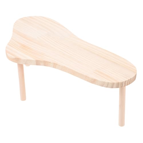 VERDANVERSE Hamster Plattform aus Holz mit Stabilem Ständer Kletterspielzeug für Kleintiere Wie Meerschweinchen und Zwerghamster Langlebig und Natürlicher Spielplatz für Käfig und Haustiere von VERDANVERSE