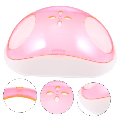 VERDANVERSE Hamster Sandbad mit Schaufel Kleines Chinchilla Sandbad Haus Halbtransparentes Badezimmer für Kleintiere Tragbar und Kippsicher Zubehör für Hamster und Rennmäuse Zufällige Farbe von VERDANVERSE