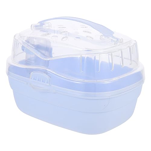 VERDANVERSE Hamster Transportbox aus Robustem Kunststoff Atmungsaktive Kleine Haustiertragetasche mit Geräumigem Innenraum Geeignet für Hamster Chinchilla Meerschweinchen und Kleine Tiere von VERDANVERSE