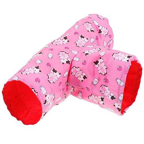 VERDANVERSE Hamster Tunnel Versteckspielzeug für Kleintiere Dreifach Tunnel aus Weichem Material für Chinchillas und Hamster Gemütlicher Schlafplatz mit Entzückendem Design VERDANVERSE Hamster Tunnel Versteckspielzeug für Kleintiere Dreifach Tunnel aus Weichem Material für Chinchillas und Hamster Gemütlicher Schlafplatz mit Entzückendem Design von VERDANVERSE