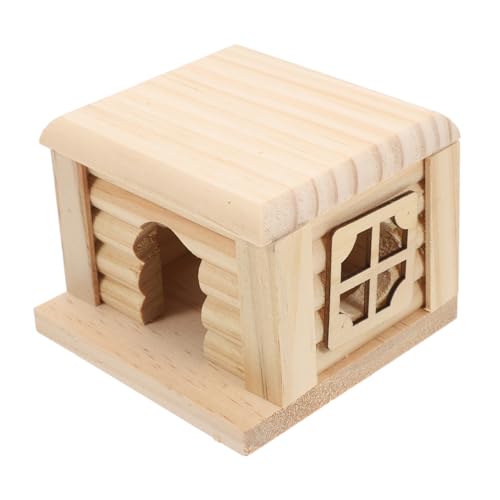 VERDANVERSE Hamster -Versteck Hamster Spielplatz Hamster Hamster Holzhaus Design Hamster Holzvilla Hamster Versteck Kaninchenhütte Hamsterverstecke Ratten -Versteck Tierhaus hölzern von VERDANVERSE