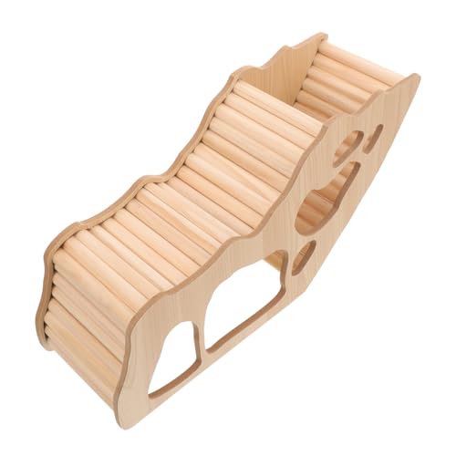 VERDANVERSE Hamster Versteck Holzhaus für Kleine Kleintiere Sicheres Nagerhöhlen spielhaus aus Natürlichem Holz Rückzugsort und Schlafplatz für Hamster Meerschweinchen Eichhörnchen Geeignet von VERDANVERSE