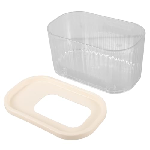 VERDANVERSE Hamsterbad Vlies Kiste Sandkasten Wasser Hamster Töpfchen Kleintierbehälter Körper Tragen Container Wanne Hängematte Rennmaus Wurf Badespielzeug P.s Transparent von VERDANVERSE