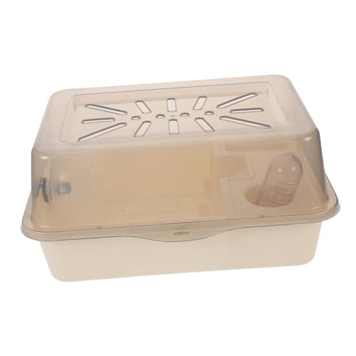 VERDANVERSE Hamsterkäfig Großes Haustierhaus mit Belüftung Tragbarer Kleintierkäfig mit Getrennten Schlaf und Spielbereichen als Transportbox für Hamster Mäuse und Igel Beige VERDANVERSE Hamsterkäfig Großes Haustierhaus mit Belüftung Tragbarer Kleintierkäfig mit Getrennten Schlaf und Spielbereichen als Transportbox für Hamster Mäuse und Igel Beige von VERDANVERSE