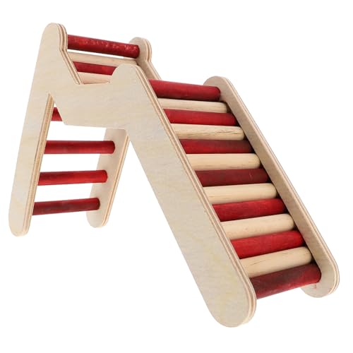VERDANVERSE Hamsterleiter aus Natürlichem Holz Spielerisches Klettergerüst für Kleintiere Geruchsfreies Sicheres Holzspielzeug Vielseitig für Hamster Mäuse Chinchillas Einfache Installation von VERDANVERSE