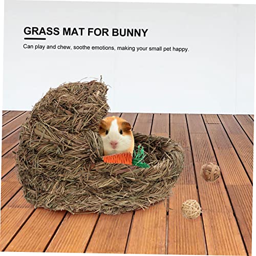 VERDANVERSE Handgefertigtes Grassnest für Kaninchen und Kleintiere Natürliches Strohmaterial Strapazierfähig Gemütliches Hasenhaus und Spielplatz Atmungsaktiv zum Kauen und Entspannen VERDANVERSE Handgefertigtes Grassnest für Kaninchen und Kleintiere Natürliches Strohmaterial Strapazierfähig Gemütliches Hasenhaus und Spielplatz Atmungsaktiv zum Kauen und Entspannen von VERDANVERSE