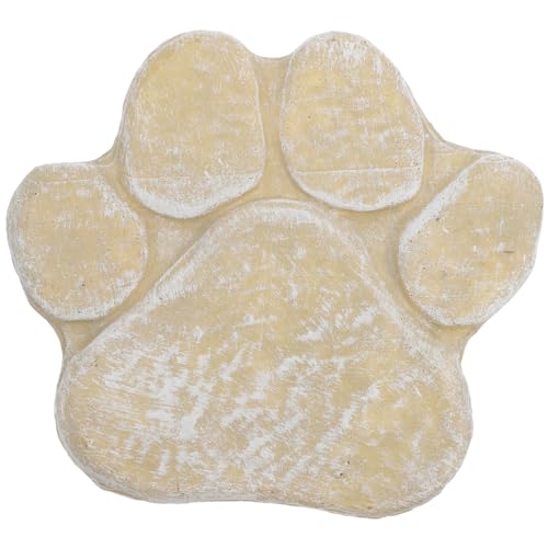VERDANVERSE Hundegedenkstein Aus Robustem Harz Mit Pfotenabdruck Für Außenbereich Eleganter Haustiergrabstein Zur Erinnerung An Ihren Geliebten Vierbeiner Für Rasen Und Garten von VERDANVERSE