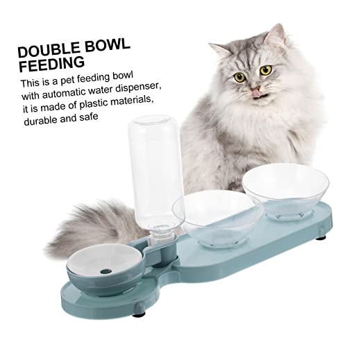 VERDANVERSE Haustier Futterspender mit Doppelten Neigungsnäpfen Automatischer Wasserspender für Katzen Tragbar Transparent für Gesundes und Füttern VERDANVERSE Haustier Futterspender mit Doppelten Neigungsnäpfen Automatischer Wasserspender für Katzen Tragbar Transparent für Gesundes und Füttern von VERDANVERSE