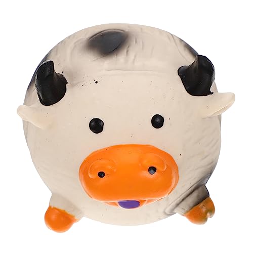 VERDANVERSE Haustier Stimme Ball Kuscheltier Hund für Haustiere Beißspielzeug interaktives knete Trainingsball für Hunde Welpen-Trainingsspielzeug Emulsion Weiß von VERDANVERSE