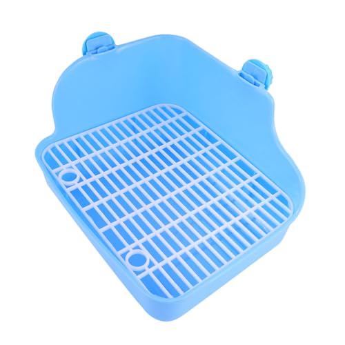 VERDANVERSE Haustier Toilette Potty Trainer mit Wanddesign Langlebig Leicht zu Reinigen für Kleine Tiere Wie Kaninchen Chinchillas Frettchen Meerschweinchen für Wohnung Garten Zufällige Farbe von VERDANVERSE