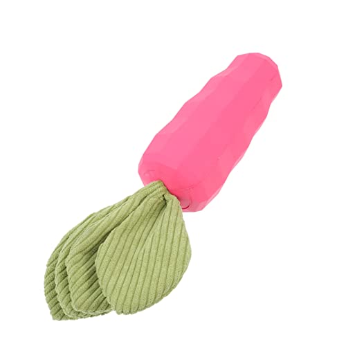VERDANVERSE Haustier großes Hundespielzeug für Welpenspielzeug Welpenzahnen Animal Toys Carrot Toy chew Toy hundezubehör Hunde Interaktives bissfestes Gummi Rosy von VERDANVERSE