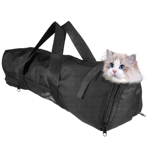 VERDANVERSE Katzenbadetasche Aus Oxford-Stoff Tierpflegetasche Einfaches Nagelschneiden Große Katzentragetasche Netzbelüftung VERDANVERSE Katzenbadetasche Aus Oxford-Stoff Tierpflegetasche Einfaches Nagelschneiden Große Katzentragetasche Netzbelüftung von VERDANVERSE