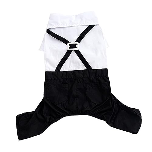 VERDANVERSE Pet Overalls Für Hunde Hochzeitsoutfit Für Kleine Und Mittlere Hunde Bequeme Und Stilvolle Hundeanzüge Mit Fliege Und Hosenträgern VERDANVERSE Pet Overalls Für Hunde Hochzeitsoutfit Für Kleine Und Mittlere Hunde Bequeme Und Stilvolle Hundeanzüge Mit Fliege Und Hosenträgern von VERDANVERSE